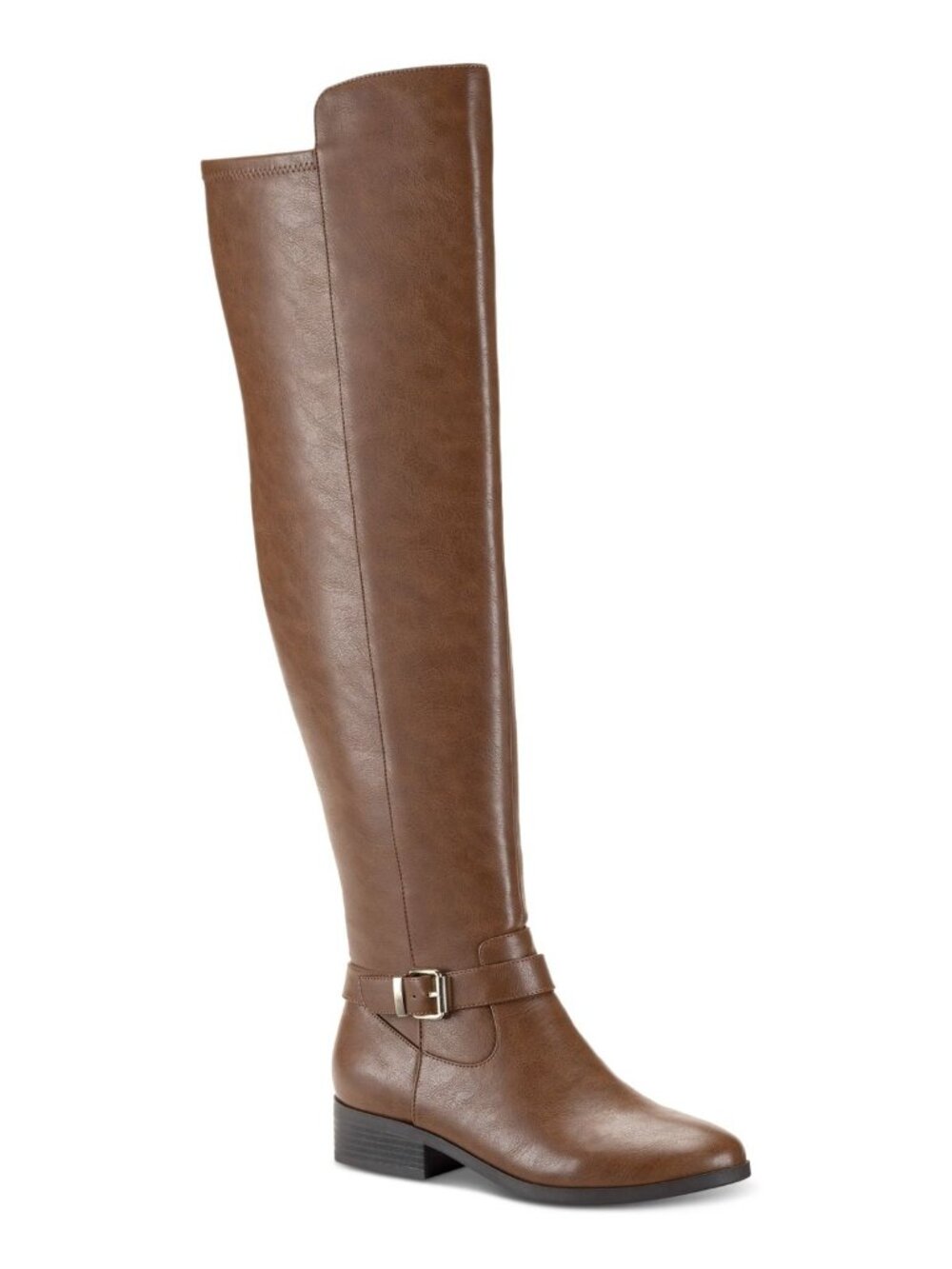Style & Co. Womens Charlaa Faux Leather Over-the-Knee Boots Brown Size 8M NWB